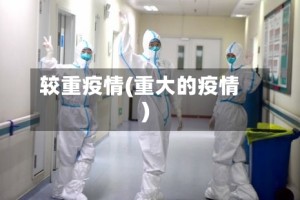 较重疫情(重大的疫情)