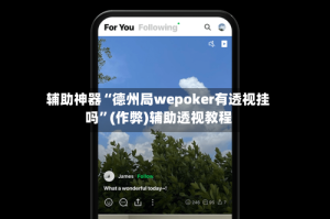 辅助神器“德州局wepoker有透视挂吗”(作弊)辅助透视教程