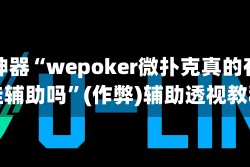 辅助神器“wepoker微扑克真的有透视挂辅助吗”(作弊)辅助透视教程