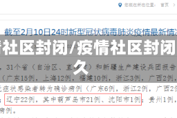 疫情社区封闭/疫情社区封闭多久