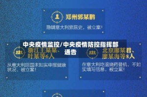 中央疫情监控/中央疫情防控指挥部通告