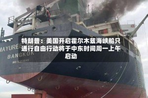 特朗普：美国开启霍尔木兹海峡船只通行自由行动将于中东时间周一上午启动