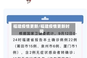 福建疫情更新/福建疫情更新时间