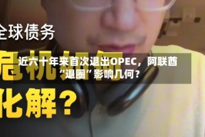 近六十年来首次退出OPEC，阿联酋“退圈”影响几何？