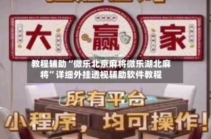 教程辅助“微乐北京麻将微乐湖北麻将”详细外挂透视辅助软件教程