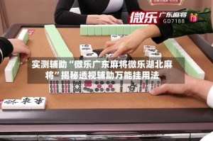 实测辅助“微乐广东麻将微乐湖北麻将”揭秘透视辅助万能挂用法