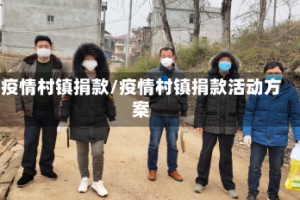 疫情村镇捐款/疫情村镇捐款活动方案