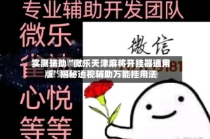 实测辅助“微乐天津麻将开挂器通用版”揭秘透视辅助万能挂用法