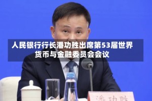人民银行行长潘功胜出席第53届世界货币与金融委员会会议