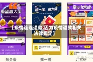 【疫情连连退款,因为疫情退款相关法律规定】