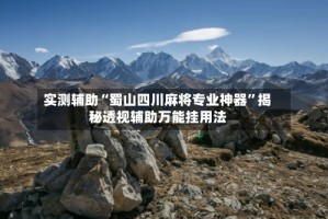 实测辅助“蜀山四川麻将专业神器”揭秘透视辅助万能挂用法