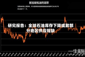 研究报告：全球石油库存下降或致部分地区供应短缺