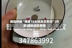 辅助神器“钱塘13水挂真的有吗”(作弊)辅助透视教程