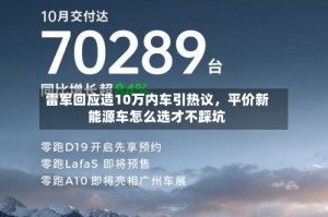雷军回应造10万内车引热议，平价新能源车怎么选才不踩坑