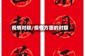 疫情对联/疫情方面的对联