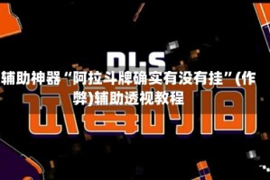 辅助神器“阿拉斗牌确实有没有挂”(作弊)辅助透视教程