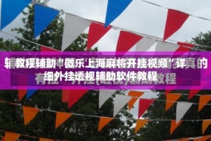 教程辅助“微乐上海麻将开挂视频”详细外挂透视辅助软件教程