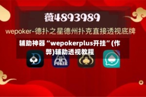 辅助神器“wepokerplus开挂”(作弊)辅助透视教程