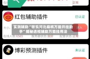 实测辅助“微乐河北麻将万能开挂助手”揭秘透视辅助万能挂用法