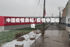 中国疫情条幅/疫情中国标语