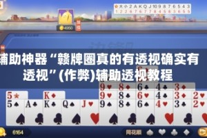 辅助神器“赣牌圈真的有透视确实有透视”(作弊)辅助透视教程