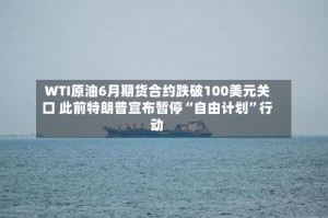 WTI原油6月期货合约跌破100美元关口 此前特朗普宣布暂停“自由计划”行动