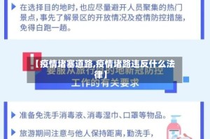 【疫情堵塞道路,疫情堵路违反什么法律】