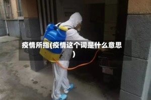 疫情所指(疫情这个词是什么意思)
