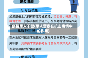 疫情军人干警(军人警察在抗击疫情中的作用)