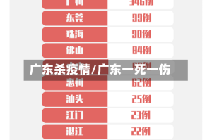 广东杀疫情/广东一死一伤