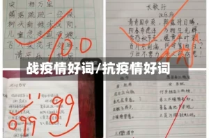 战疫情好词/抗疫情好词