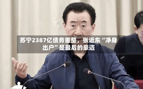 苏宁2387亿债务重整，张近东“净身出户”是最后的豪迈-第1张图片