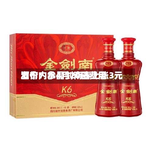 酒价内参4月20日费用发布：水晶剑南春上涨3元-第1张图片