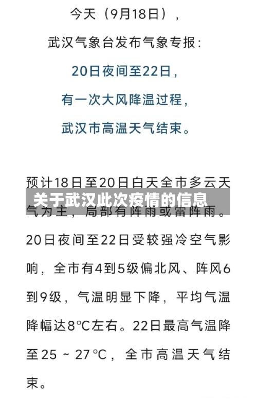关于武汉此次疫情的信息-第1张图片