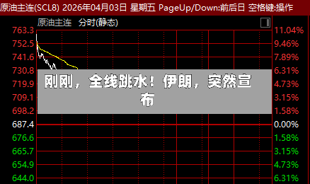 刚刚	，全线跳水！伊朗，突然宣布-第3张图片