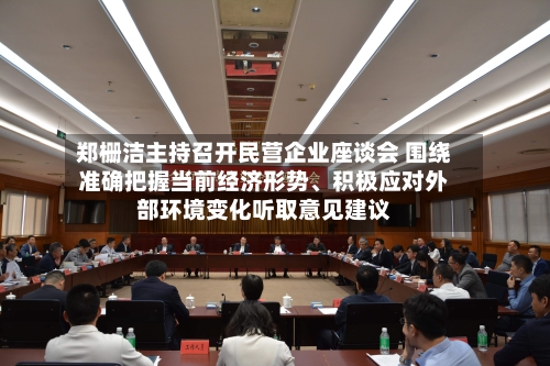 郑栅洁主持召开民营企业座谈会 围绕准确把握当前经济形势、积极应对外部环境变化听取意见建议-第1张图片