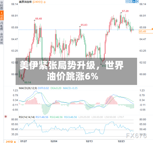 美伊紧张局势升级	，世界油价跳涨6%-第1张图片