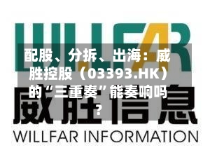配股、分拆	、出海：威胜控股（03393.HK）的“三重奏	”能奏响吗？-第1张图片
