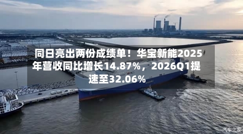 同日亮出两份成绩单！华宝新能2025年营收同比增长14.87%，2026Q1提速至32.06%-第1张图片