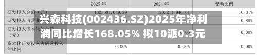 兴森科技(002436.SZ)2025年净利润同比增长168.05% 拟10派0.3元-第1张图片