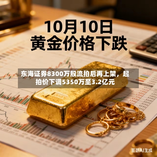 东海证券8300万股流拍后再上架	，起拍价下调5350万至3.2亿元-第1张图片