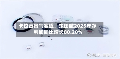 卡位高景气赛道，东田微2025年净利润同比增长80.20%-第1张图片