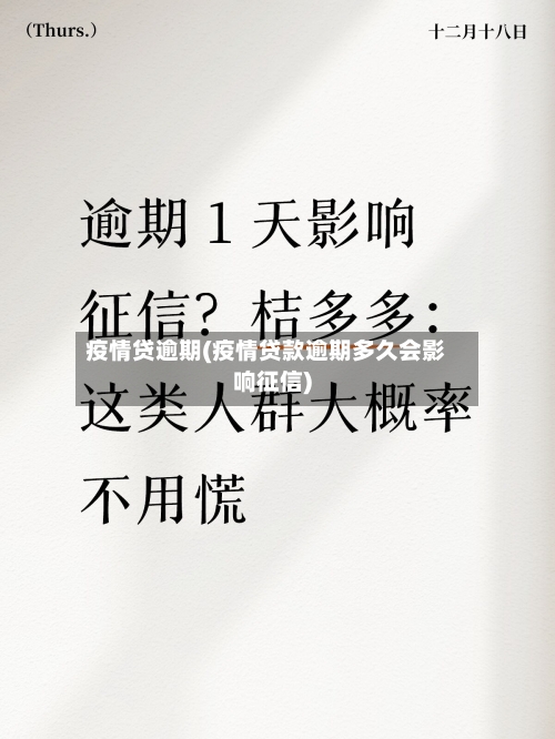 疫情贷逾期(疫情贷款逾期多久会影响征信)-第1张图片