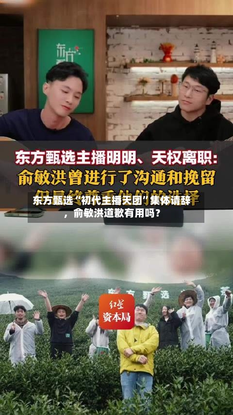 东方甄选“初代主播天团”集体请辞	，俞敏洪道歉有用吗？-第1张图片