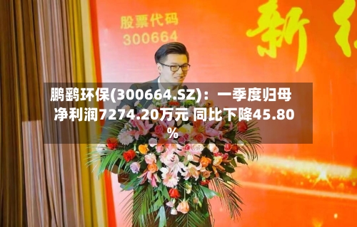 鹏鹞环保(300664.SZ)：一季度归母净利润7274.20万元 同比下降45.80%-第1张图片
