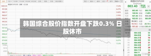 韩国综合股价指数开盘下跌0.3% 日股休市-第1张图片