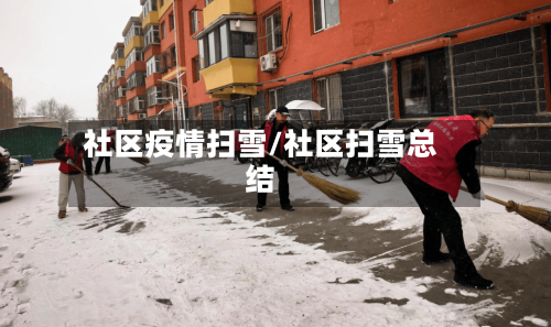 社区疫情扫雪/社区扫雪总结-第1张图片