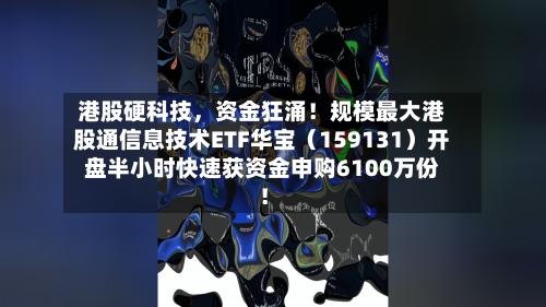 港股硬科技，资金狂涌！规模最大港股通信息技术ETF华宝（159131）开盘半小时快速获资金申购6100万份！-第2张图片