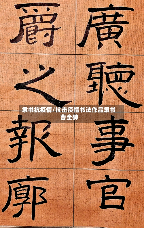 隶书抗疫情/抗击疫情书法作品隶书曹全碑-第1张图片