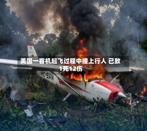 美国一客机起飞过程中撞上行人 已致1死12伤-第1张图片